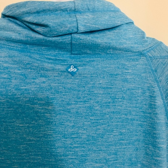 Prana Cowl Neck Stretchy Long Sleeve Shirt Sweater Size Small - Picture 5 of 9